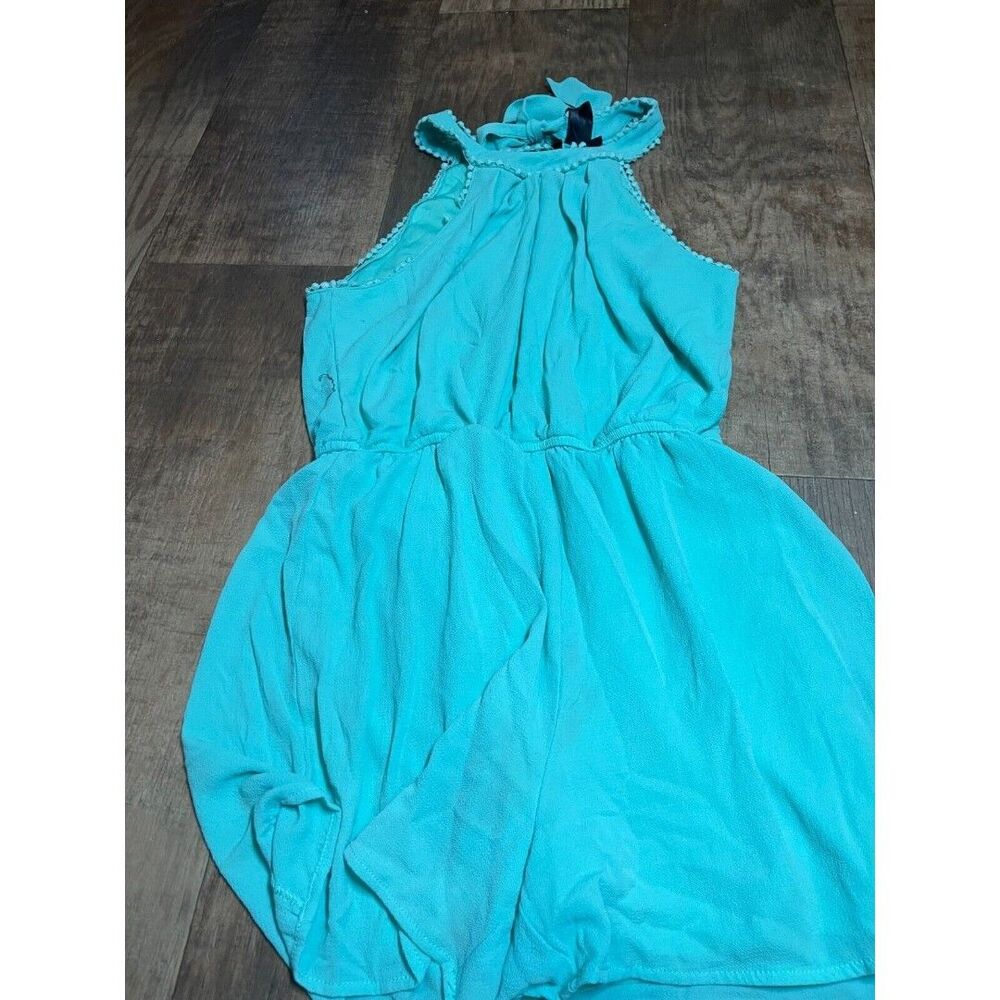Romper Womens Medium M Blue Teal Body Suit